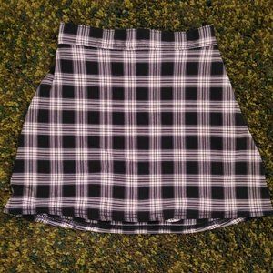 Hollister Size XXS Plaid A-line Skort in Navy